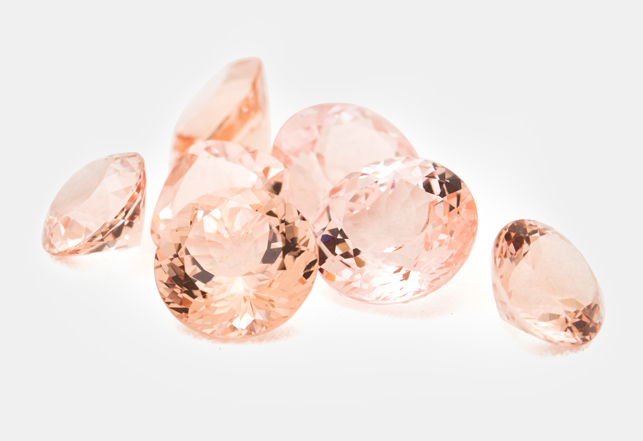 Gioielli in morganite